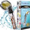 PureAction Vitamin C Shower Head Filter with Hose & Replacement Filters Hard Water Softener Chlorine & Fluoride Filter Water Purifying Filtered Shower