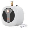 VEVOR Electric Mini-Tank Water Heater 4-Gallon Tank, 1440W Hot Water Boiler Storage, Safety Temperature Pressure Valve Easy Install