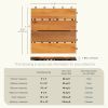 10pcs Acacia Wood Interlocking Flooring Tiles Waterproof Flooring for Outdoor & Indoor Patio, Balcony, Garden, Poolside, 11.8 Ã— 11.8 in