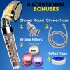 PureAction Vitamin C Shower Head Filter with Hose & Replacement Filters Hard Water Softener Chlorine & Fluoride Filter Water Purifying Filtered Shower