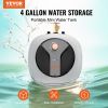 VEVOR Electric Mini-Tank Water Heater 4-Gallon Tank, 1440W Hot Water Boiler Storage, Safety Temperature Pressure Valve Easy Install