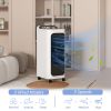 HOMCOM 26" Evaporative Air Cooler with Ice Packs, 3-In-1 Ice Cooling Fan, Portable Swamp Cooler with Water Tank, Timer, 90Â° Oscillating, Remote